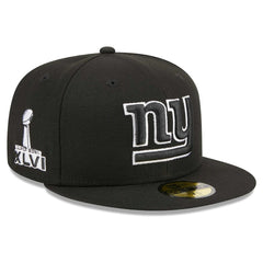 New York Giants New Era Main Patch 59FIFTY Fitted Hat Black