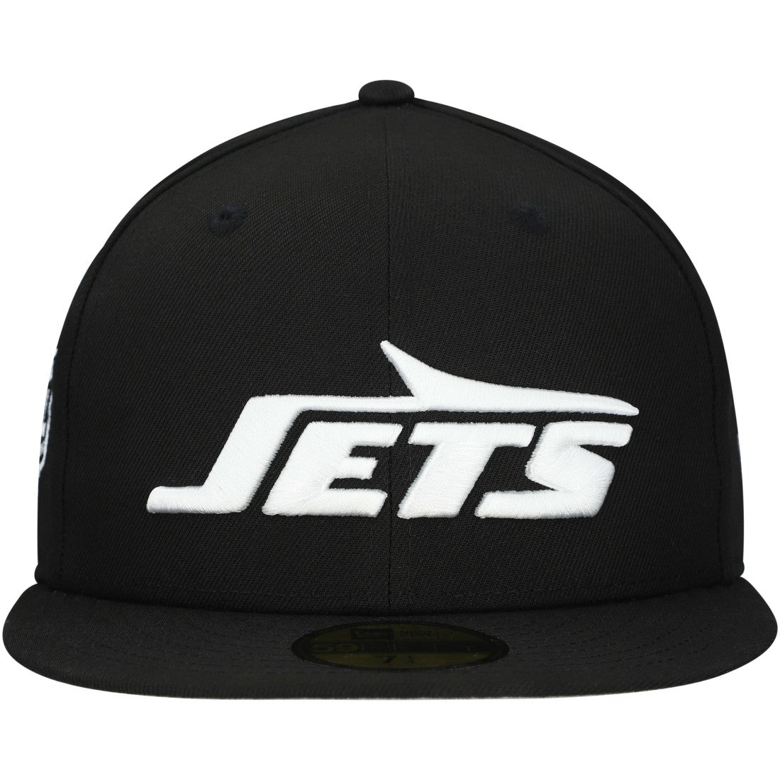 New York Jets New Era Main Patch 59FIFTY Fitted Hat Black