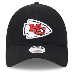 Kansas City Chiefs New Era Women's Main Core Classic 2.0 9TWENTY Adjustable Hat Black