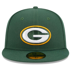 Green Bay Packers New Era Main Patch 59FIFTY Fitted Hat Green