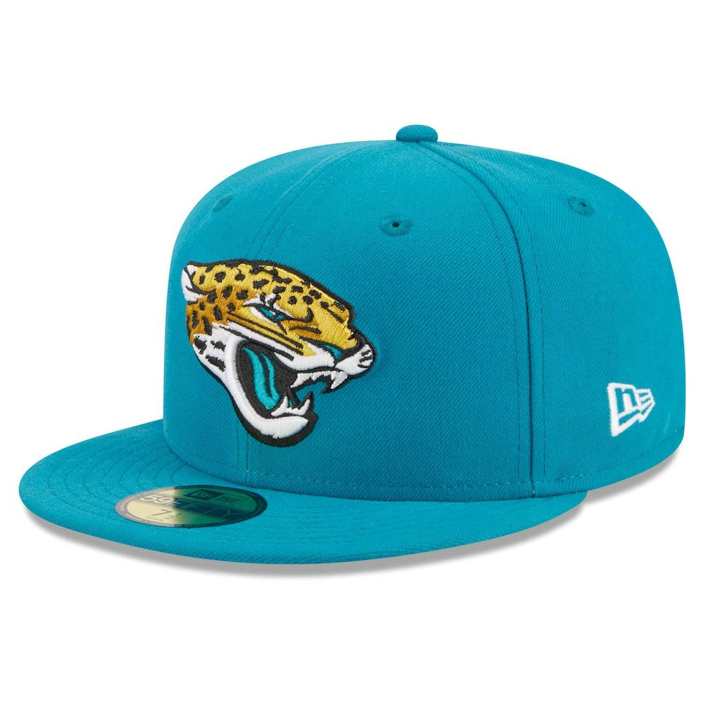 Jacksonville Jaguars New Era Main Patch 59FIFTY Fitted Hat Teal