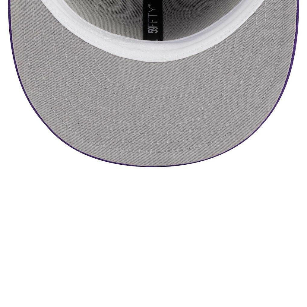 Minnesota Vikings New Era Main Patch 59FIFTY Fitted Hat Purple