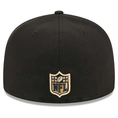 New Orleans Saints New Era Main Patch 59FIFTY Fitted Hat Black