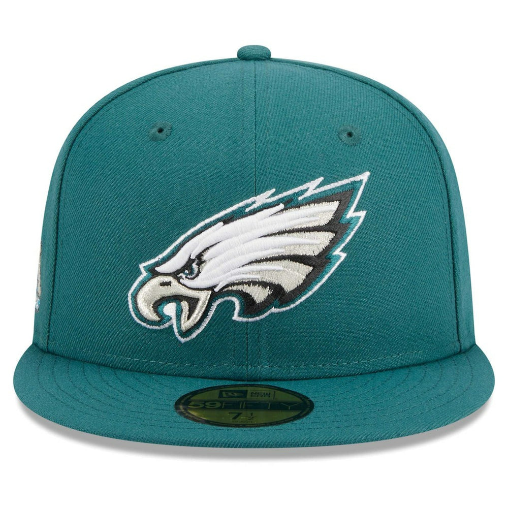 Philadelphia Eagles New Era Main Patch 59FIFTY Fitted Hat Midnight Green