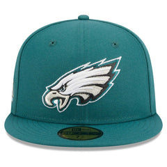 Philadelphia Eagles New Era Main Patch 59FIFTY Fitted Hat Midnight Green