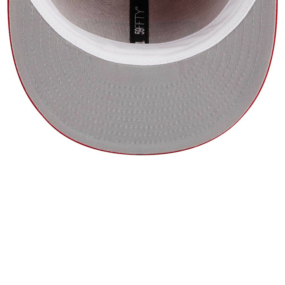 San Francisco 49ers New Era Main Patch 59FIFTY Fitted Hat Scarlet