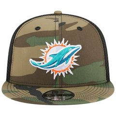 Miami Dolphins New Era Main Trucker 9FIFTY Snapback Hat Camo