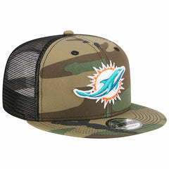 Miami Dolphins New Era Main Trucker 9FIFTY Snapback Hat Camo