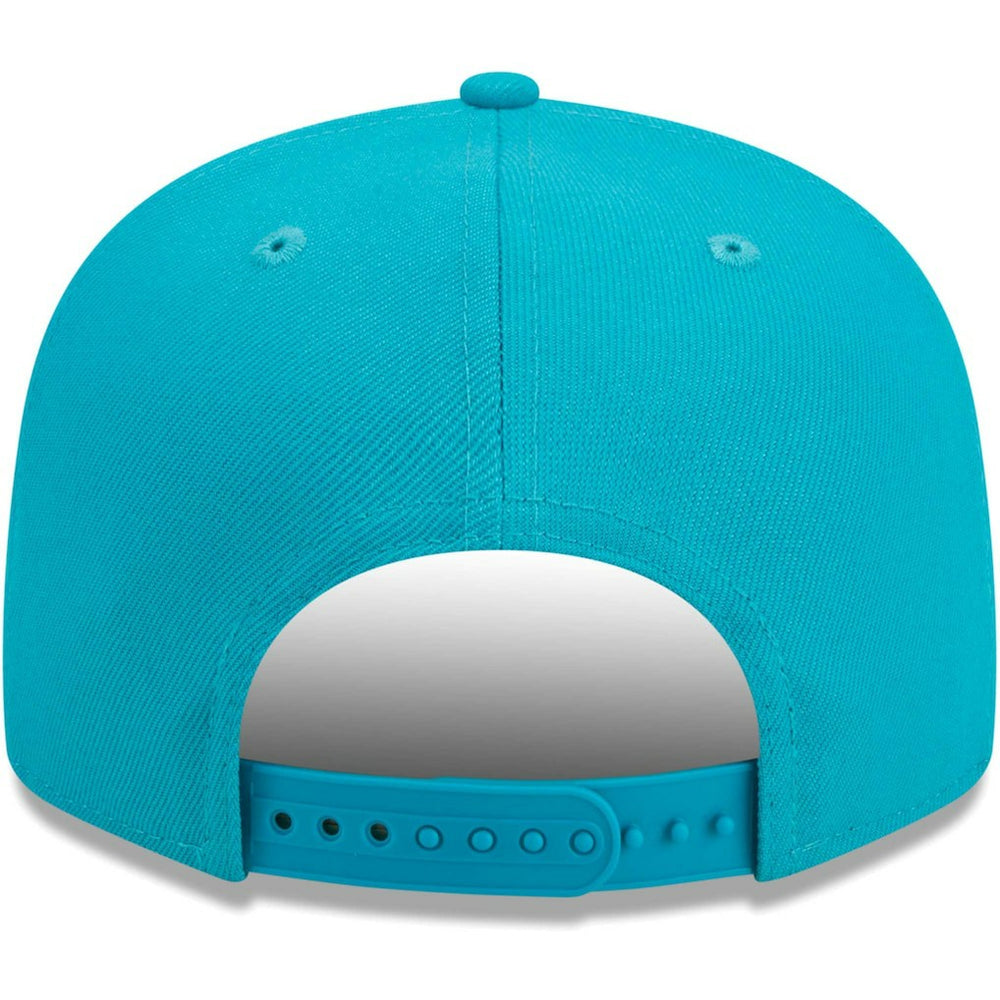Miami Dolphins New Era Main Script 9FIFTY Snapback Hat Aqua