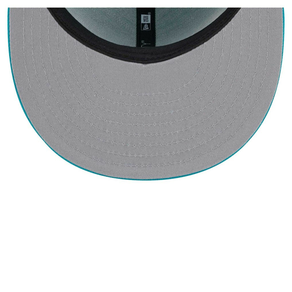 Miami Dolphins New Era Main Script 9FIFTY Snapback Hat Aqua