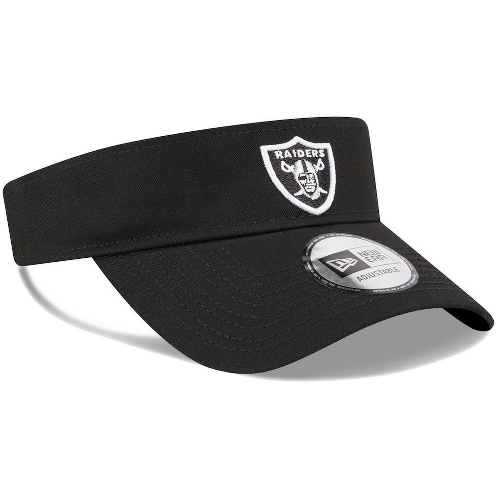 Las Vegas Raiders New Era Main Adjustable Visor Black