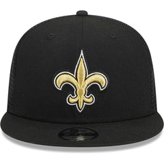 New Orleans Saints New Era Youth Main Trucker 9FIFTY Snapback Hat Black