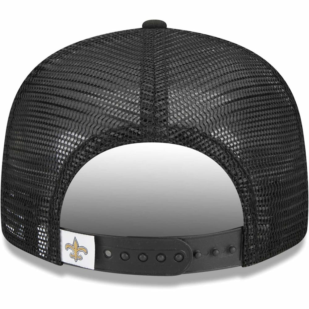 New Orleans Saints New Era Youth Main Trucker 9FIFTY Snapback Hat Black