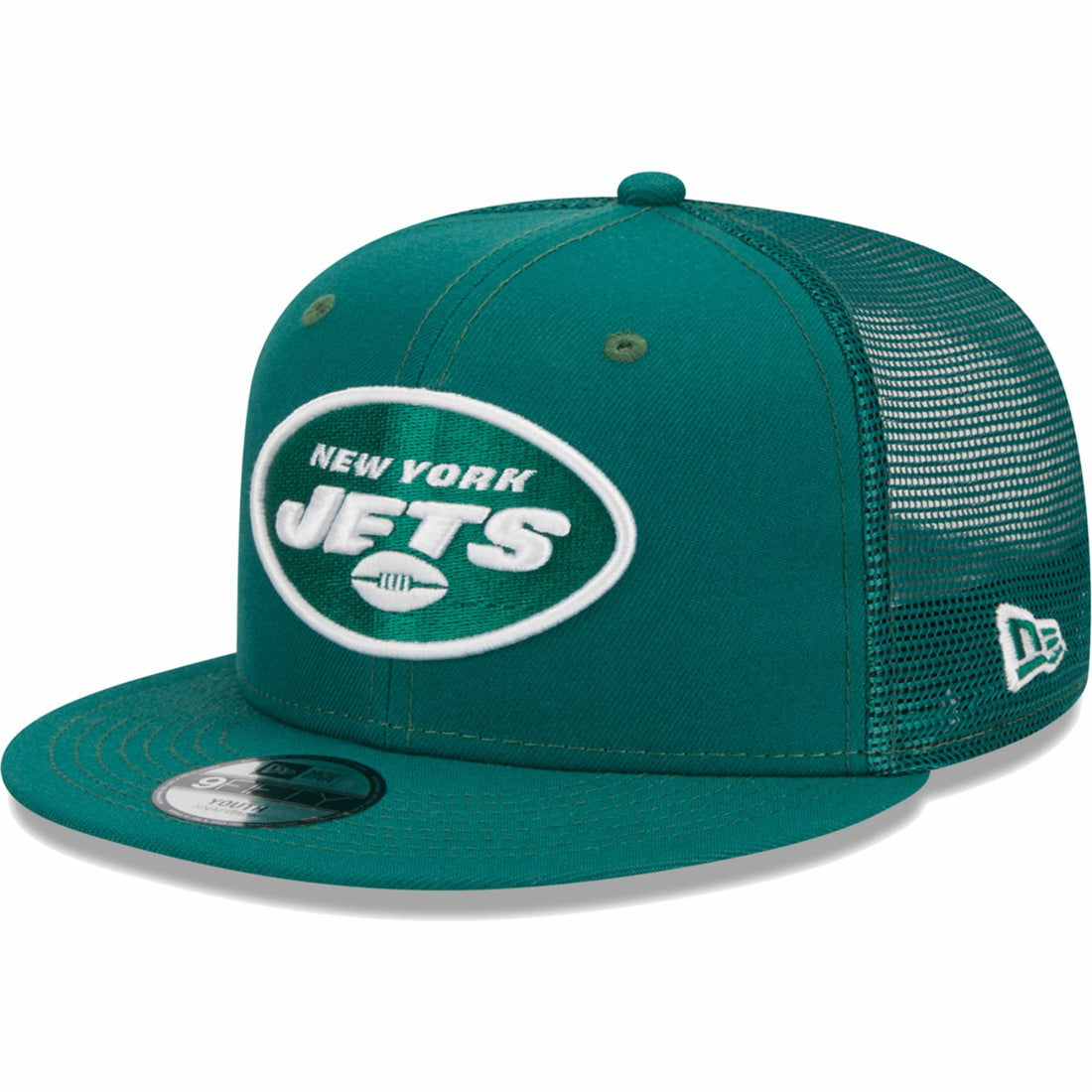 New York Jets New Era Youth Main Trucker 9FIFTY Snapback Hat Green
