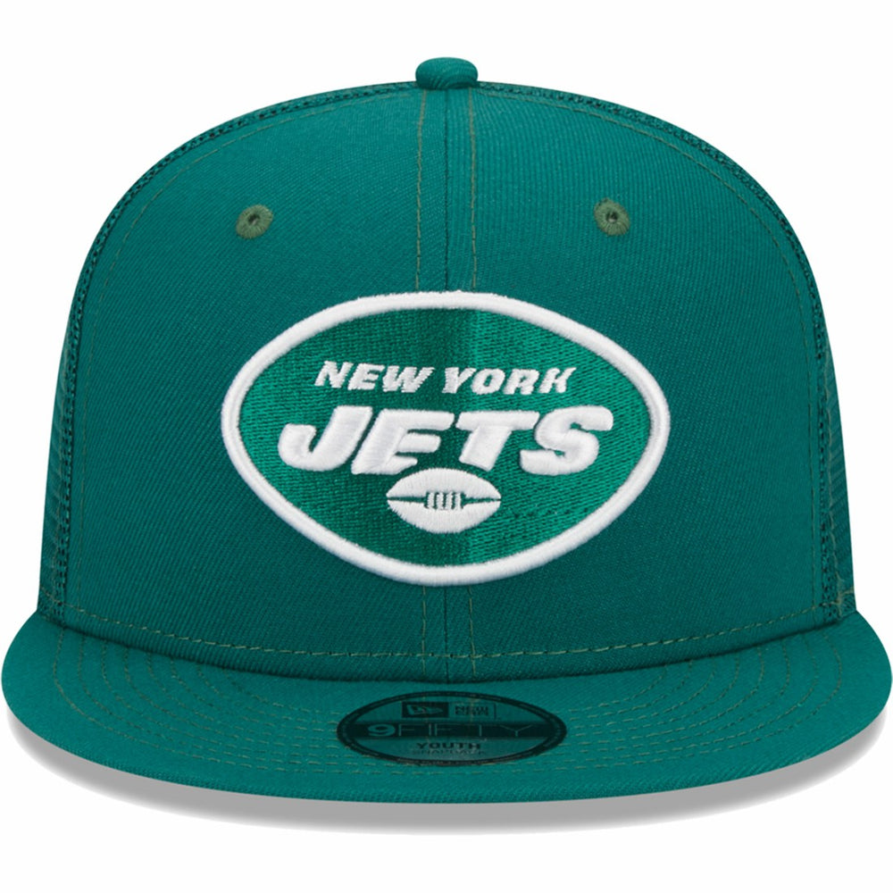 New York Jets New Era Youth Main Trucker 9FIFTY Snapback Hat Green
