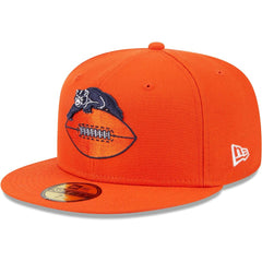 Chicago Bears New Era Throwback Main 59FIFTY Fitted Hat Orange