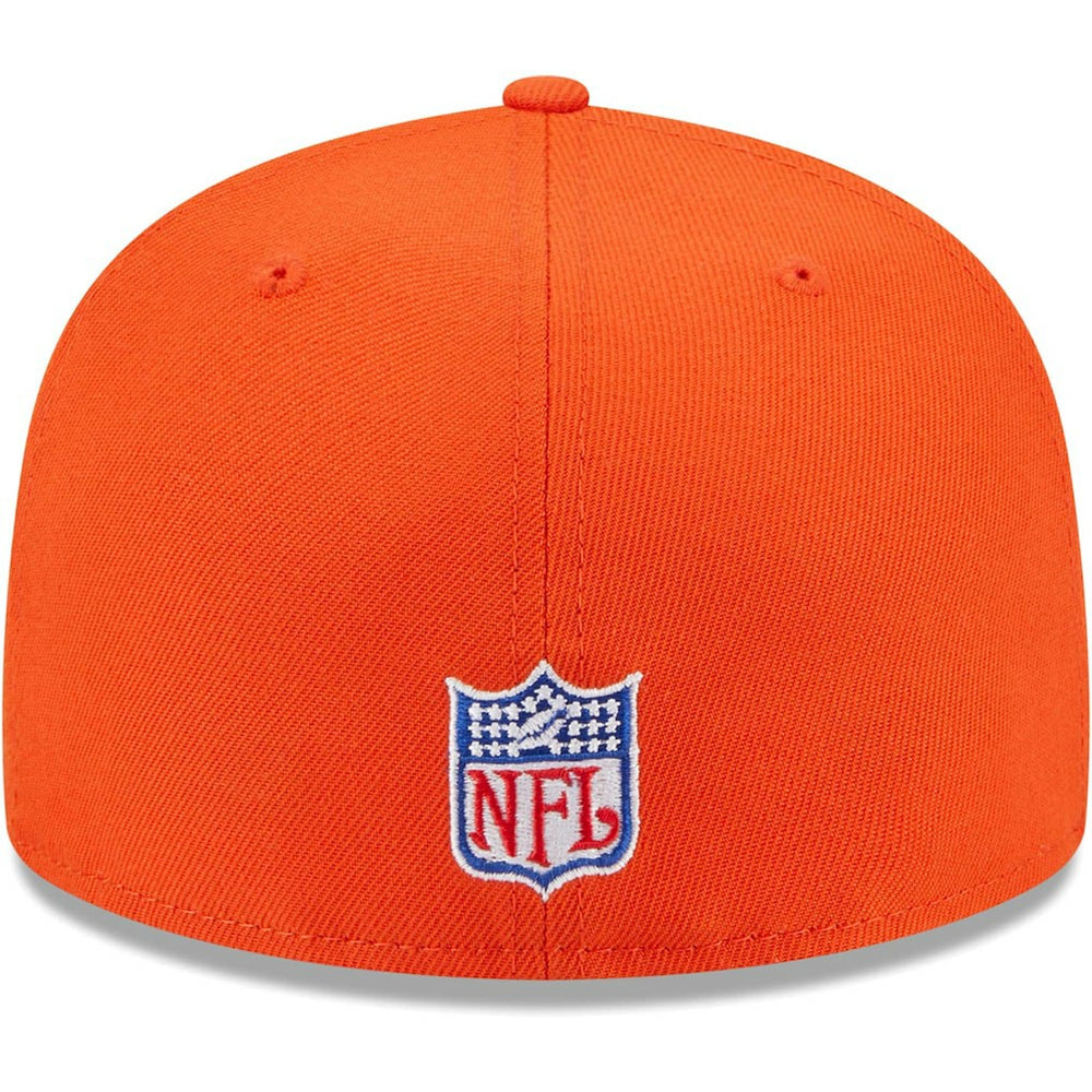 Chicago Bears New Era Throwback Main 59FIFTY Fitted Hat Orange