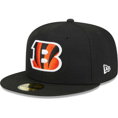Cincinnati Bengals New Era Main 59FIFTY Fitted Hat Black
