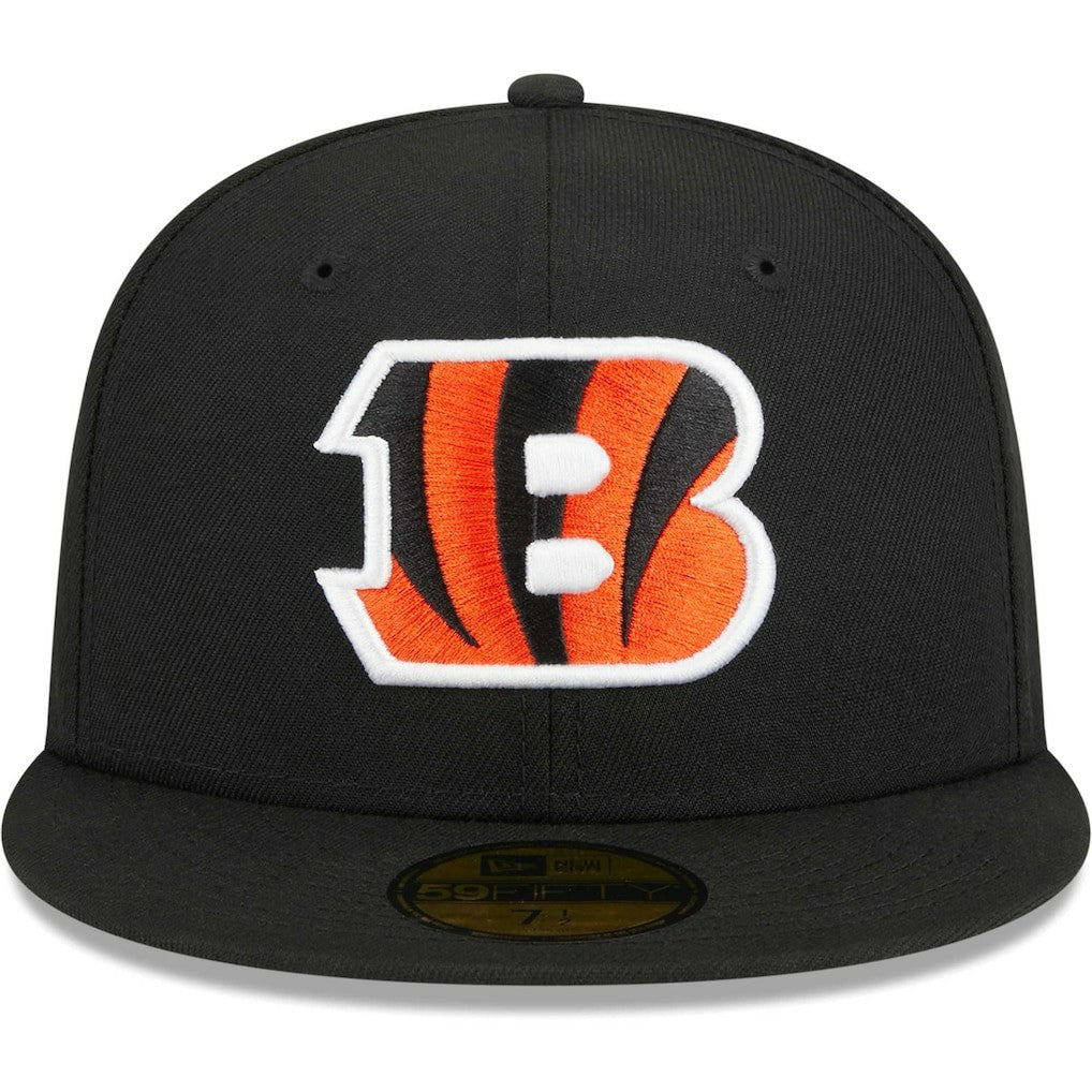 Cincinnati Bengals New Era Main 59FIFTY Fitted Hat Black