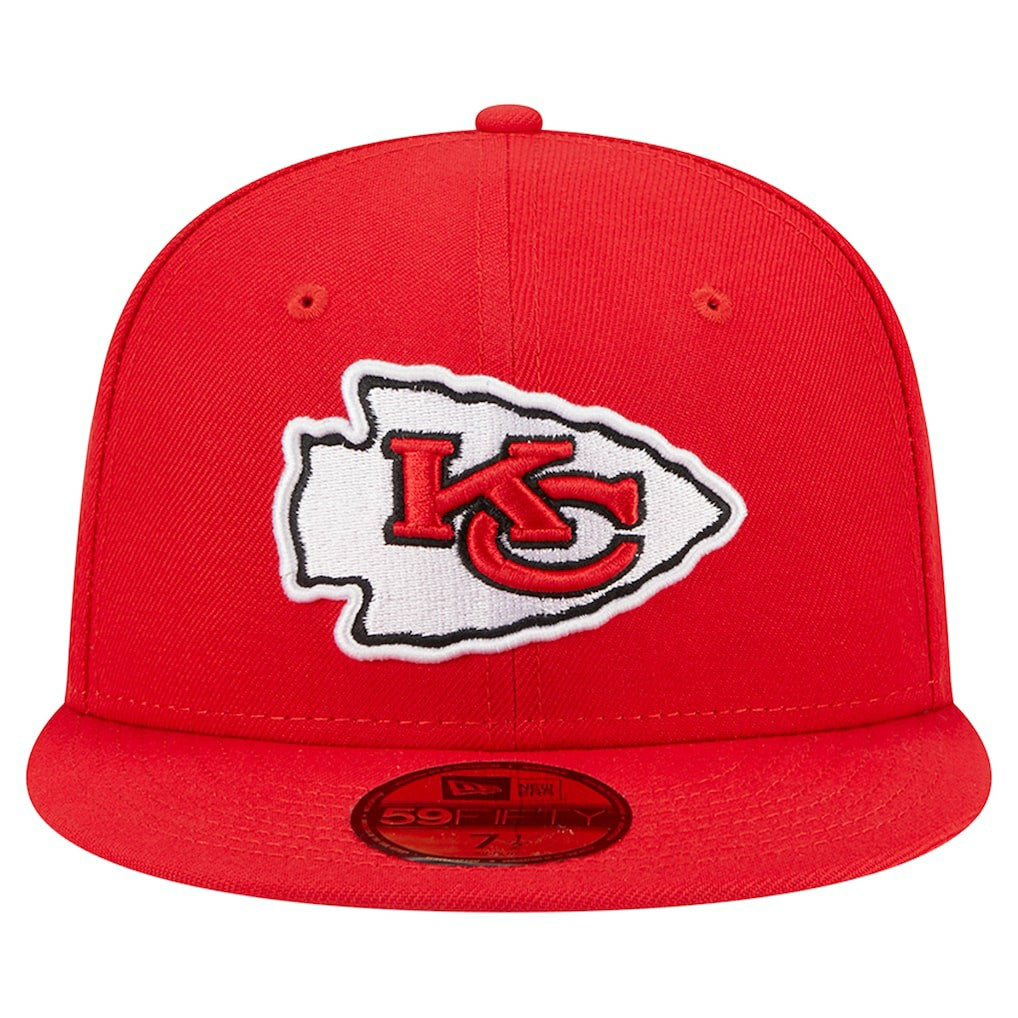 Kansas City Chiefs New Era Main 59FIFTY Fitted Hat Red
