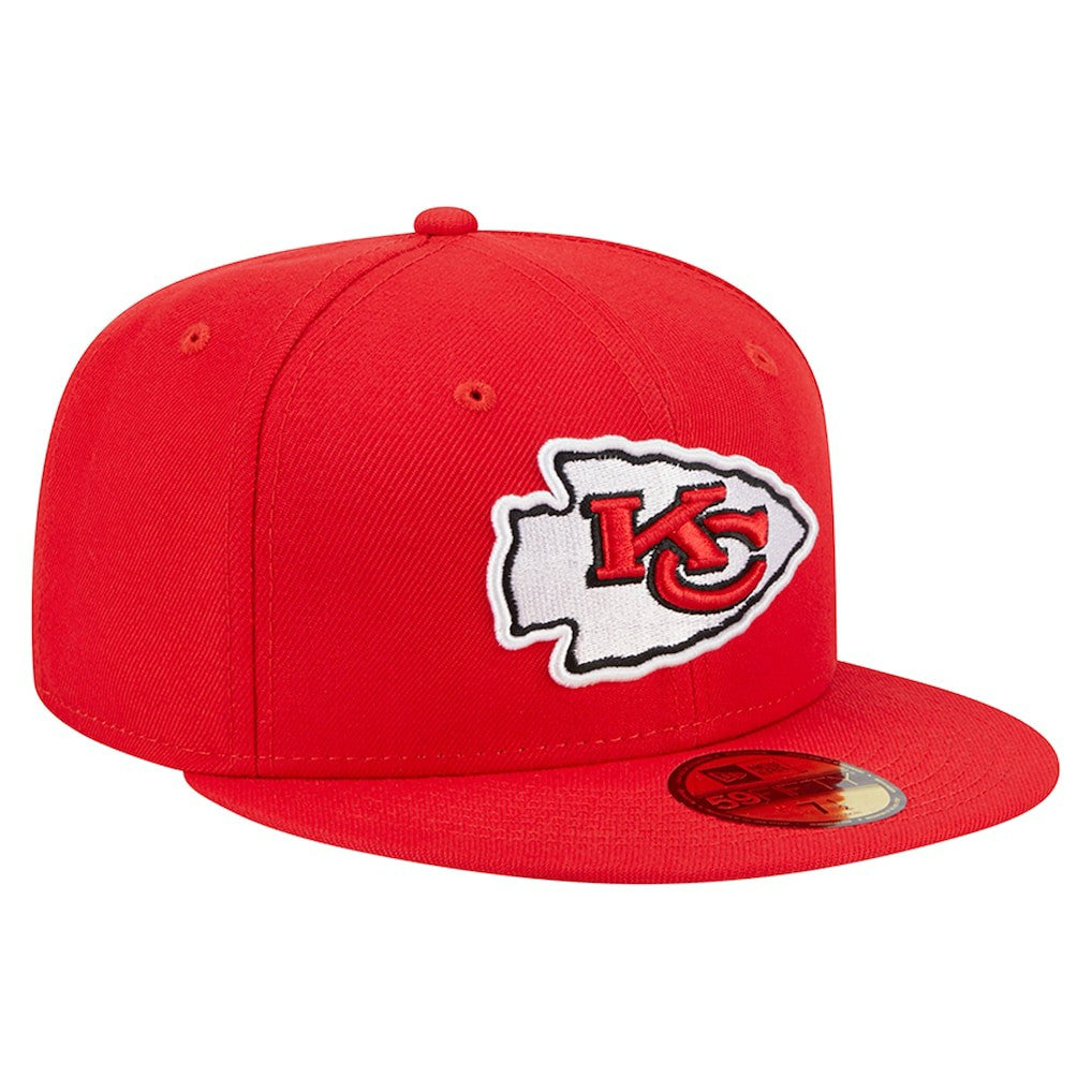 Kansas City Chiefs New Era Main 59FIFTY Fitted Hat Red