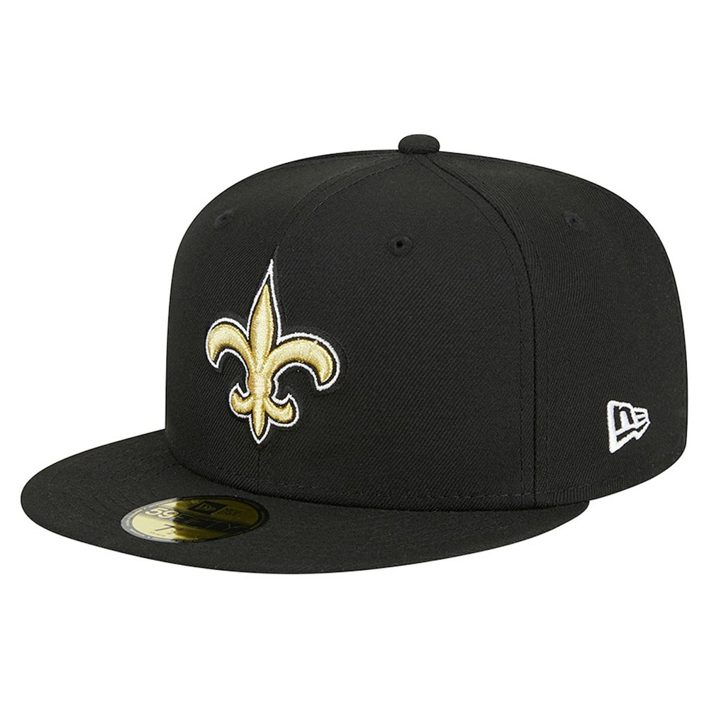 New Orleans Saints New Era Main 59FIFTY Fitted Hat Black