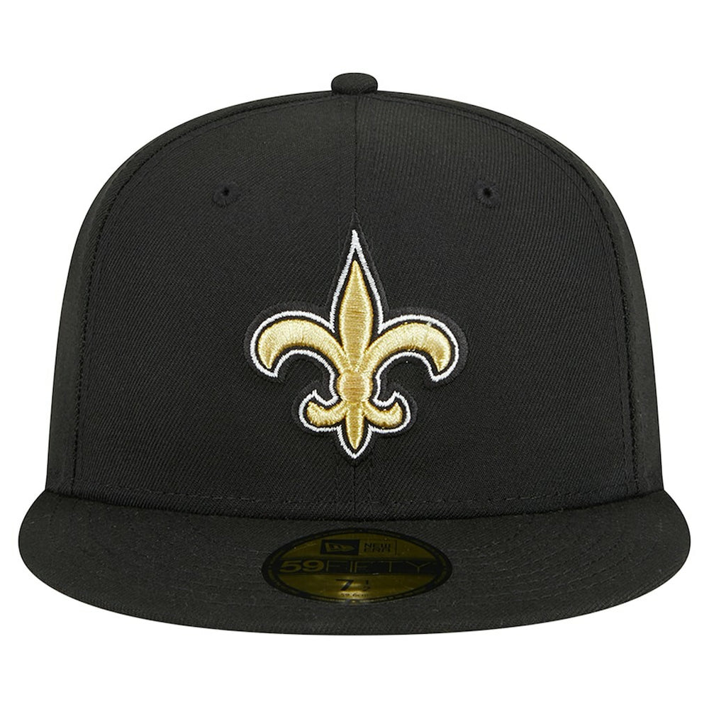 New Orleans Saints New Era Main 59FIFTY Fitted Hat Black