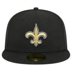 New Orleans Saints New Era Main 59FIFTY Fitted Hat Black