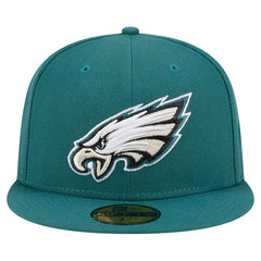 Philadelphia Eagles New Era Main 59FIFTY Fitted Hat Midnight Green