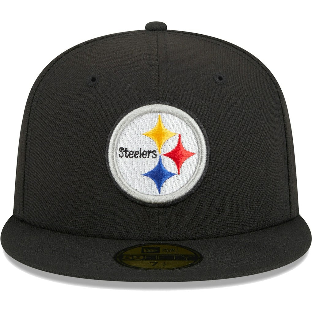 Pittsburgh Steelers New Era Main 59FIFTY Fitted Hat Black