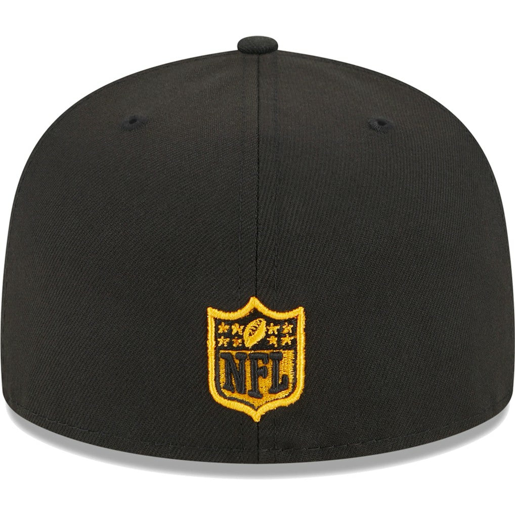 Pittsburgh Steelers New Era Main 59FIFTY Fitted Hat Black