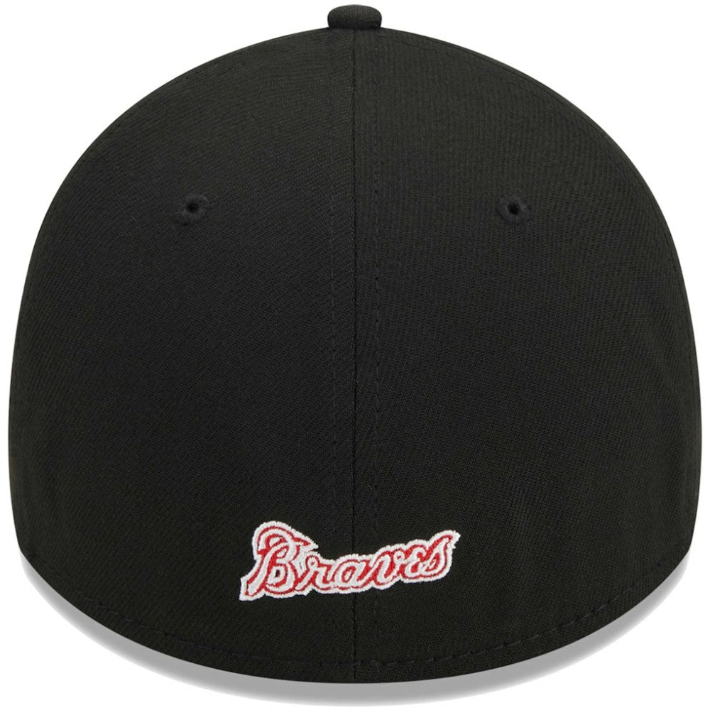 Atlanta Braves New Era Logo 39THIRTY Flex Hat - Black - New Era Online