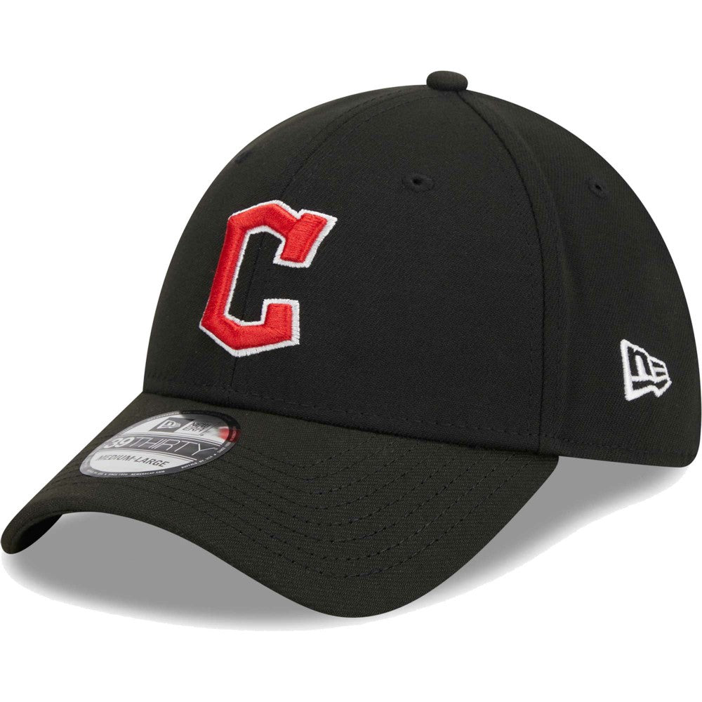 Cleveland Guardians New Era Logo 39THIRTY Flex Hat - Black - New Era Sale