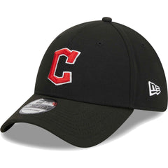 Cleveland Guardians New Era Logo 39THIRTY Flex Hat - Black - New Era Sale
