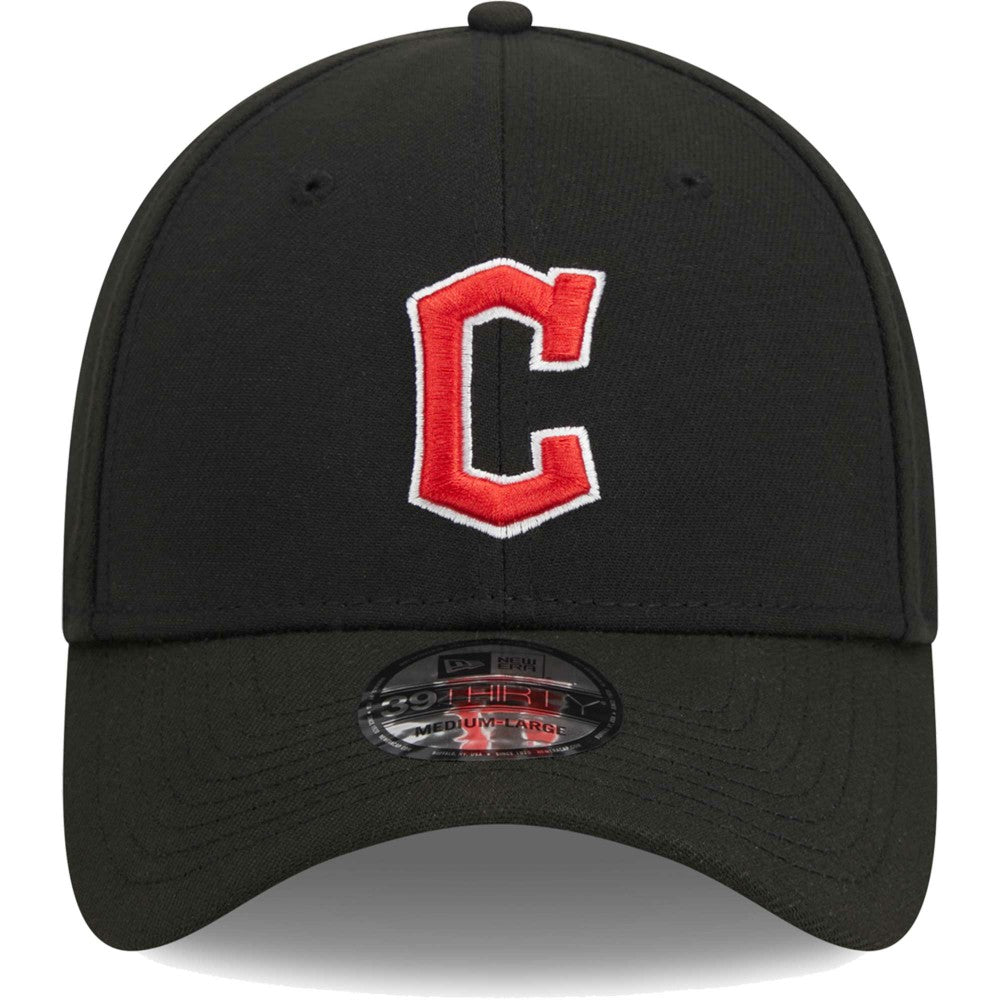 Cleveland Guardians New Era Logo 39THIRTY Flex Hat - Black - New Era Sale