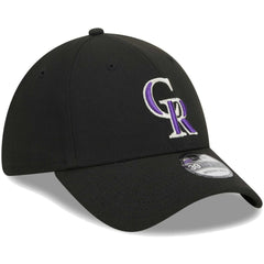 Colorado Rockies New Era Logo 39THIRTY Flex Hat - Black - New Era Discount