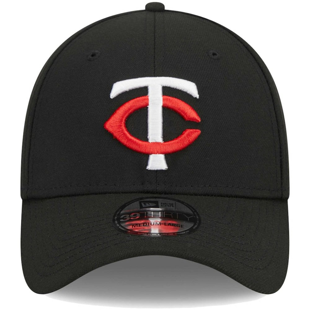 Minnesota Twins New Era Logo 39THIRTY Flex Hat - Black - New Era Online