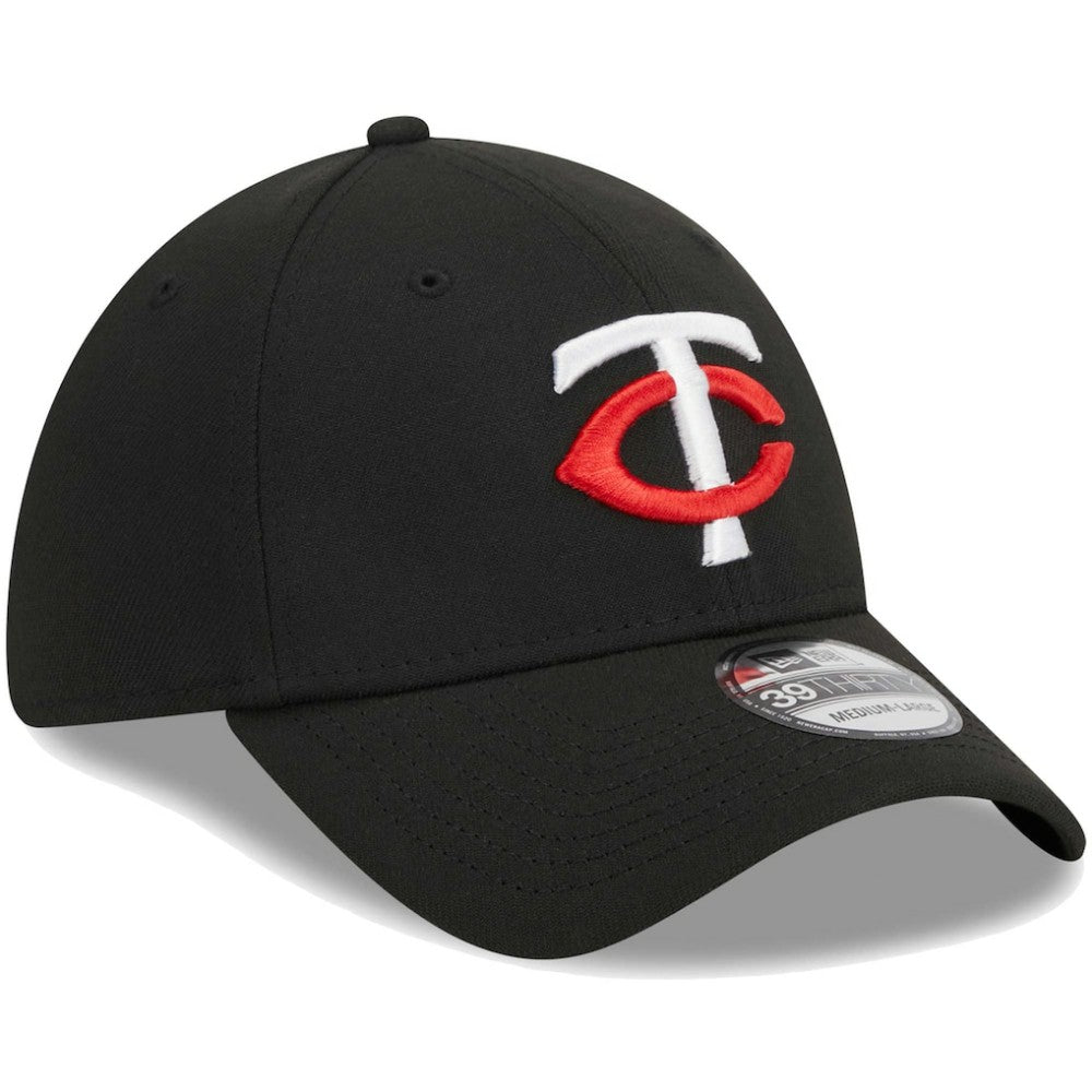 Minnesota Twins New Era Logo 39THIRTY Flex Hat - Black - New Era Online