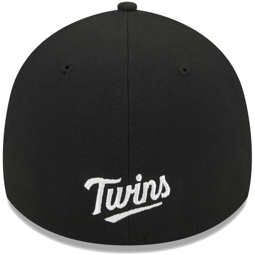 Minnesota Twins New Era Logo 39THIRTY Flex Hat - Black - New Era Online
