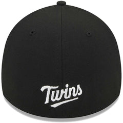 Minnesota Twins New Era Logo 39THIRTY Flex Hat - Black - New Era Online