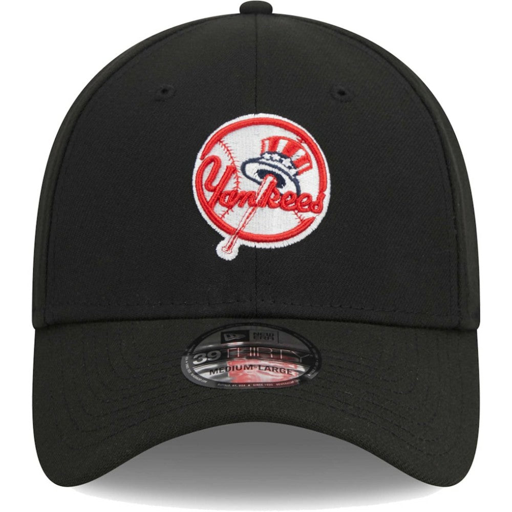 New York Yankees New Era Logo 39THIRTY Flex Hat - Black - New Era Online