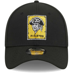 Pittsburgh Pirates New Era Logo 39THIRTY Flex Hat - Black - New Era Online