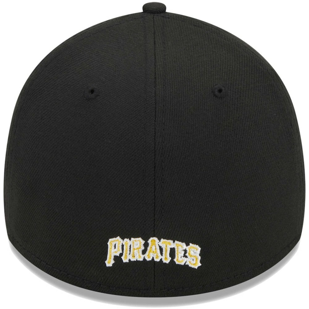Pittsburgh Pirates New Era Logo 39THIRTY Flex Hat - Black - New Era Online