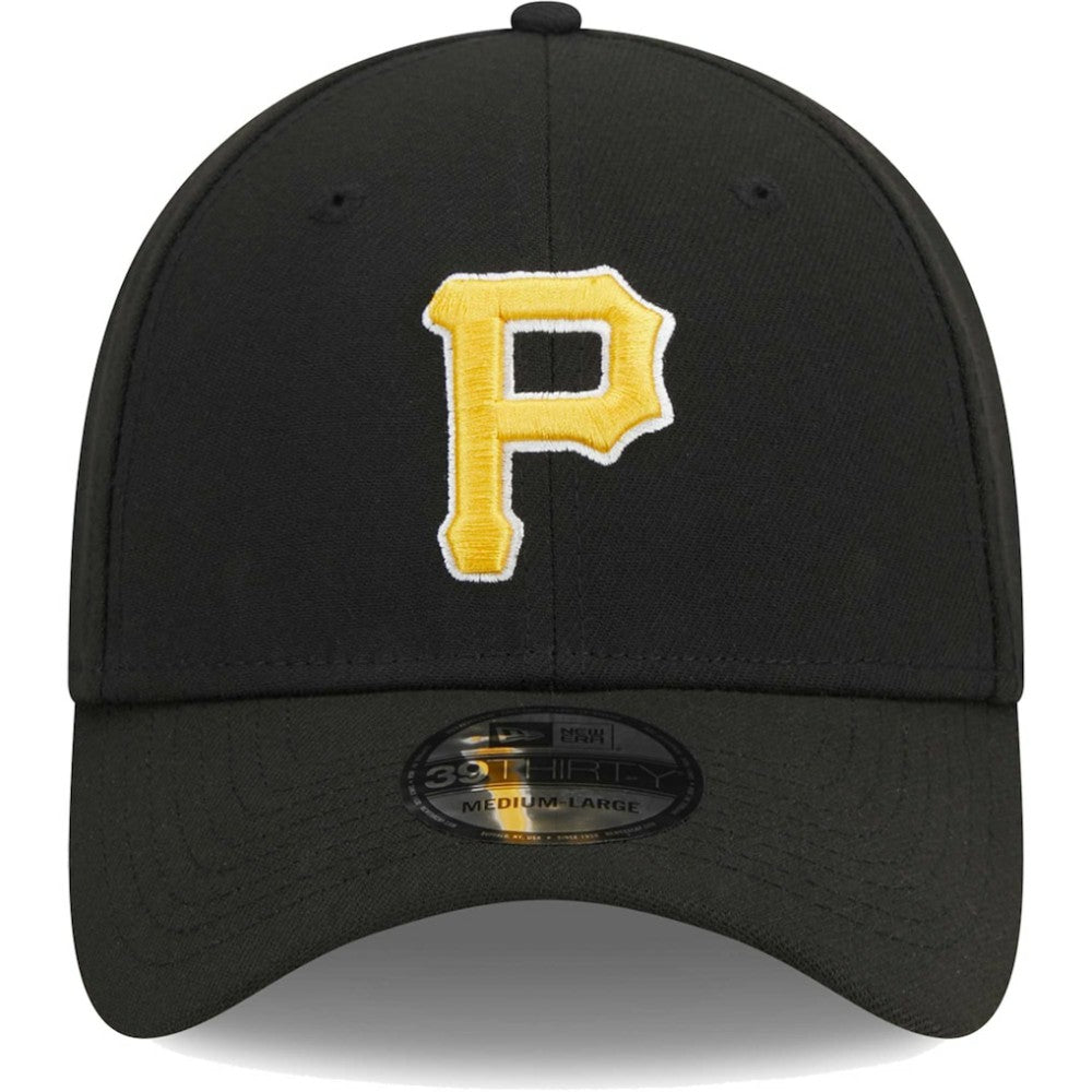 Pittsburgh Pirates New Era Logo 39THIRTY Flex Hat - Black - New Era Online