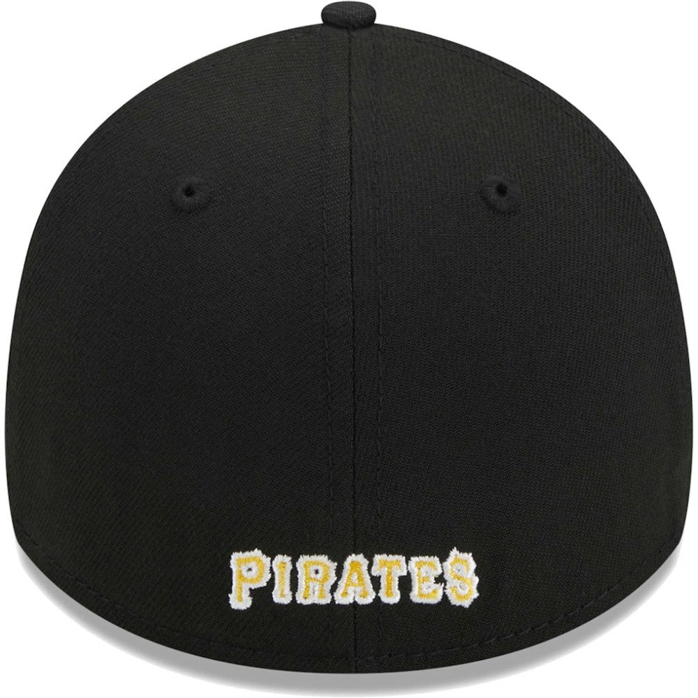 Pittsburgh Pirates New Era Logo 39THIRTY Flex Hat - Black - New Era Online