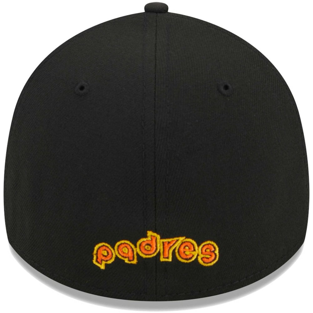 San Diego Padres New Era Logo 39THIRTY Flex Hat - Black - New Era Lifestyle