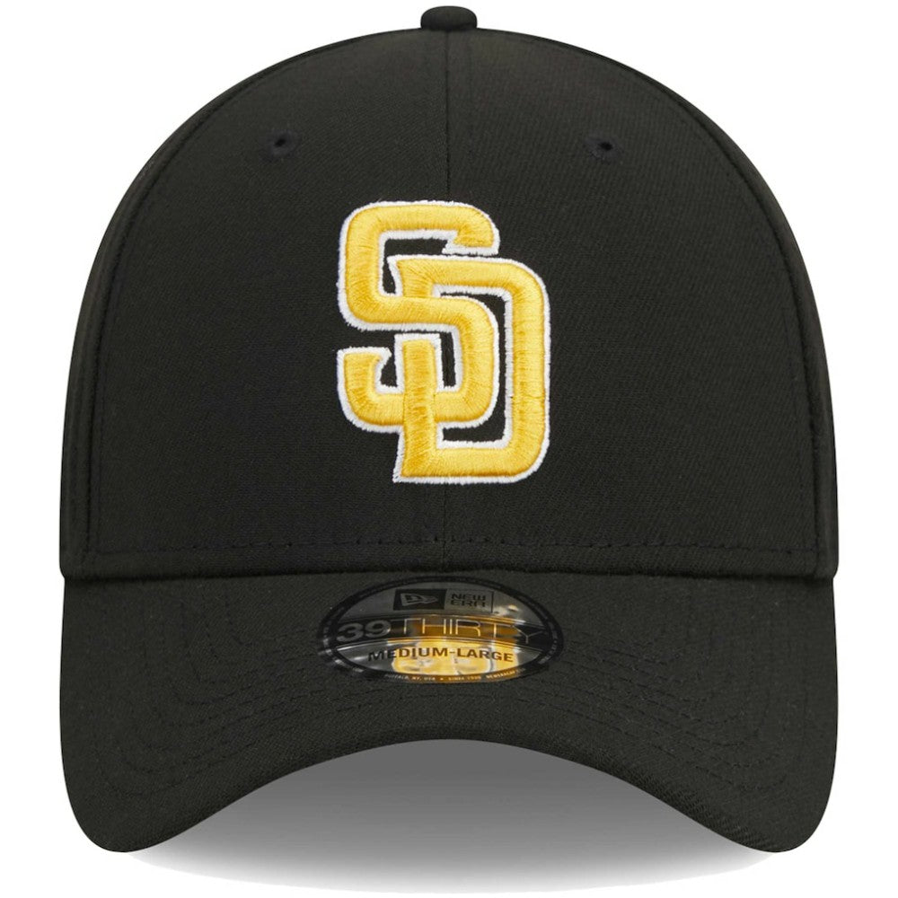 San Diego Padres New Era Logo 39THIRTY Flex Hat - Black - New Era Discount