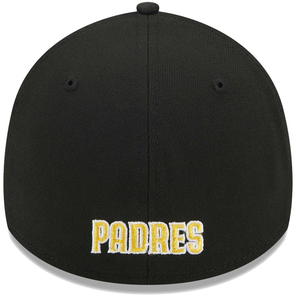 San Diego Padres New Era Logo 39THIRTY Flex Hat - Black - New Era Discount