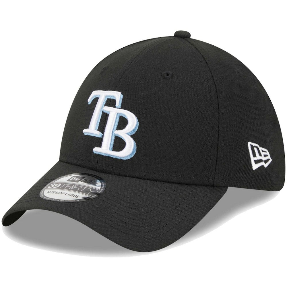 Tampa Bay Rays New Era Logo 39THIRTY Flex Hat - Black - New Era Sale