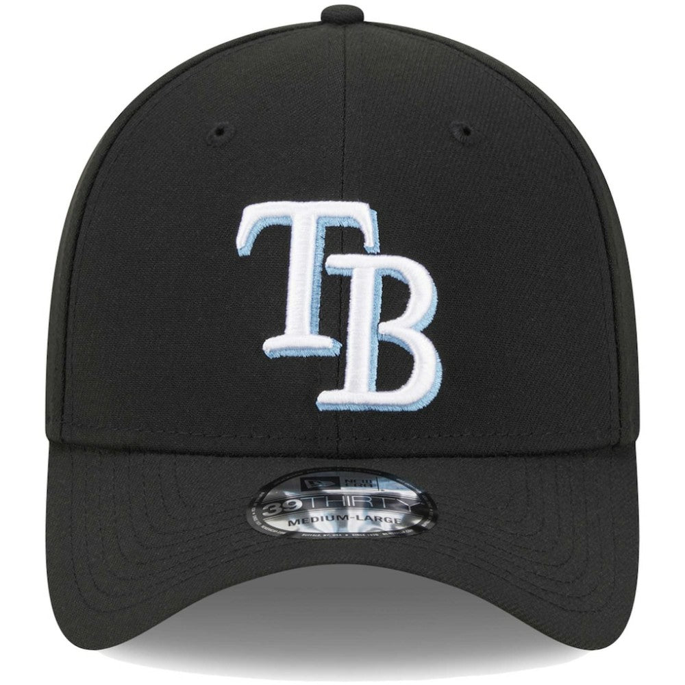 Tampa Bay Rays New Era Logo 39THIRTY Flex Hat - Black - New Era Sale